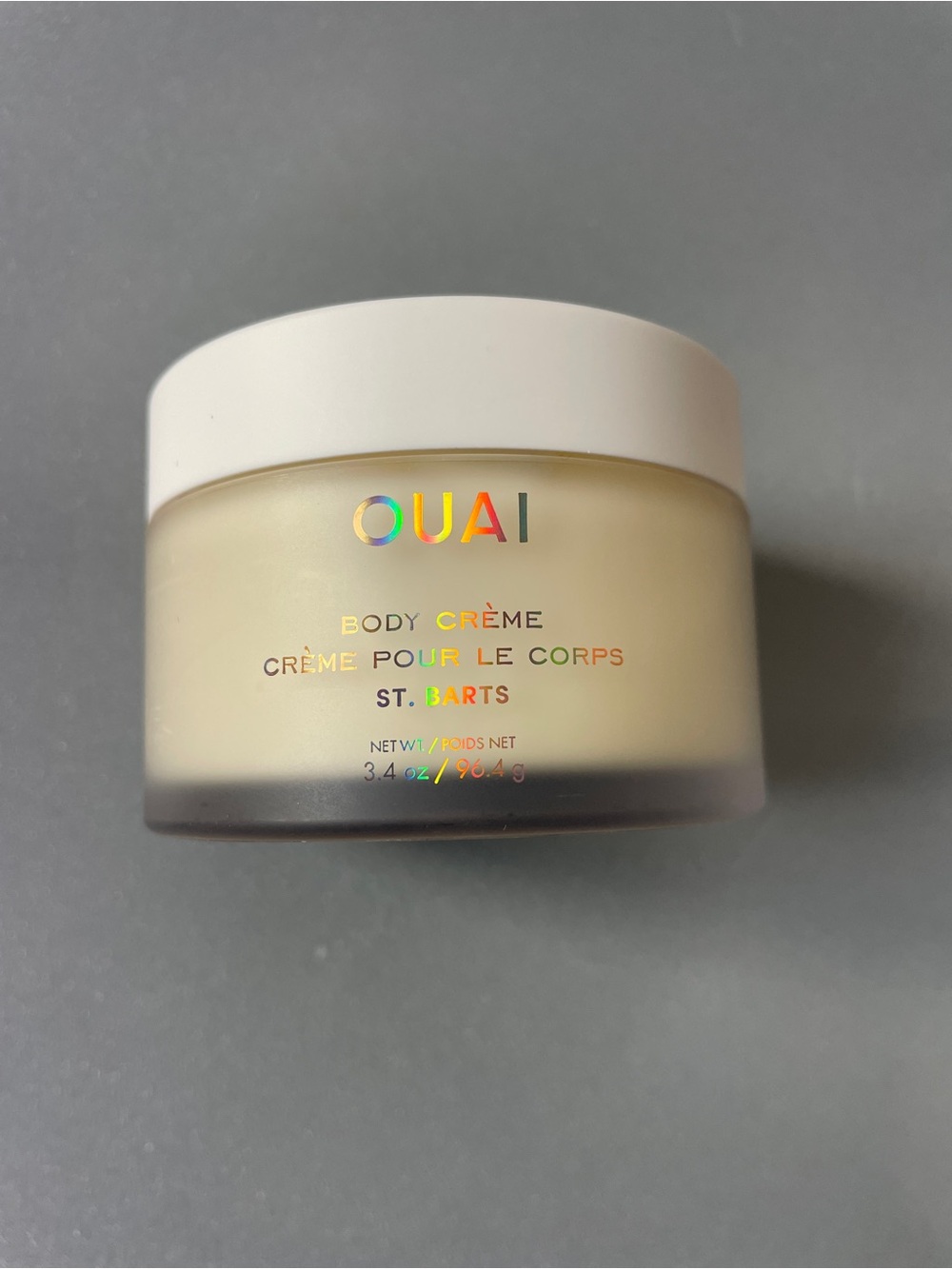 OUAI Mini St. Barts moisturizing body cream.
